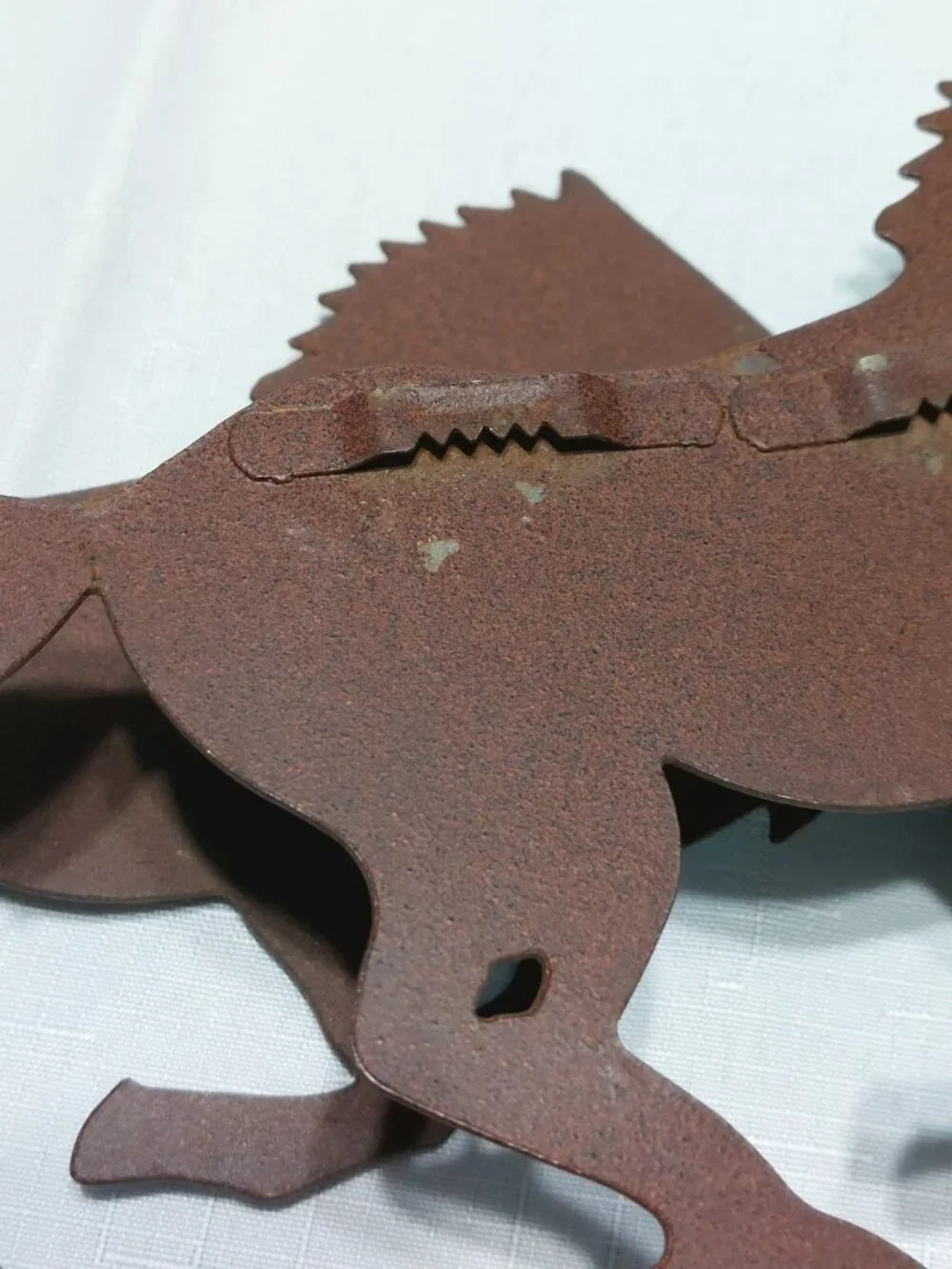 Horses Ponies Metal Silhouette Wall Hanging Plague Brown READ 15x6